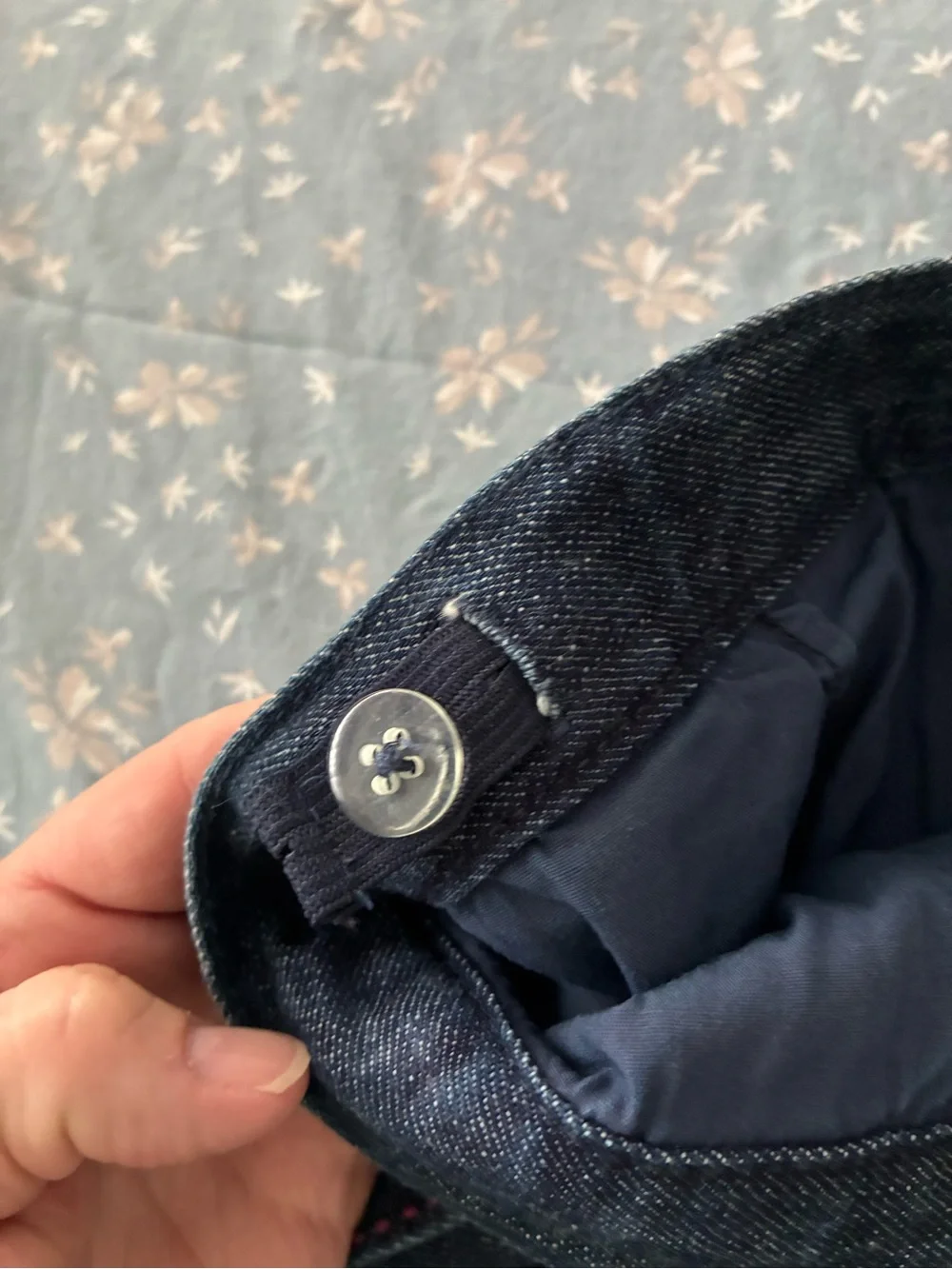 Gymboree Dark Blue Pleated Denim Mini Skirt